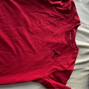 red air jordan shirt